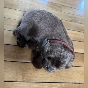 PERFECT PETZZZ CHOCOLATE LAB PUPPY DOG ONLY SLEEPING PLUSH UNTESTED NO BATTERIES